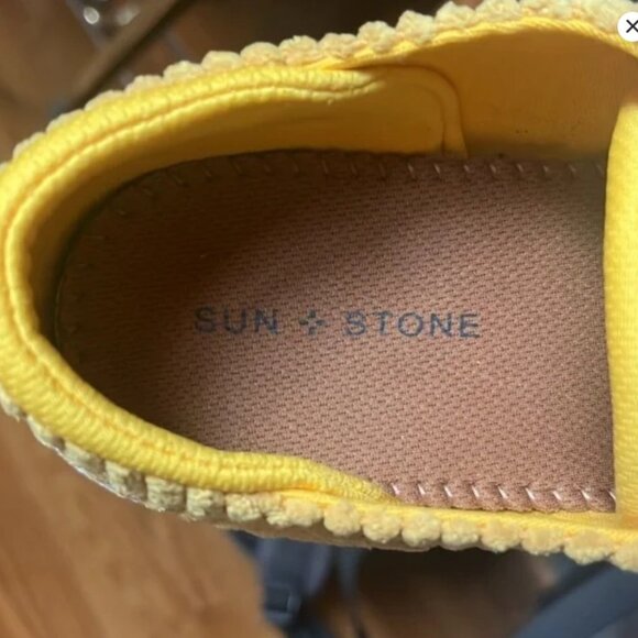 Sun + Stone men’s Kiva Yellow Lace Up Corduroy Shoes Round Toe Size 8 & 10.5 NIB - Picture 5 of 6